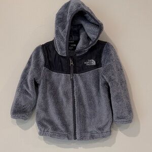 The North Face Baby Oso Charcoal and Black Fleece Hoodie